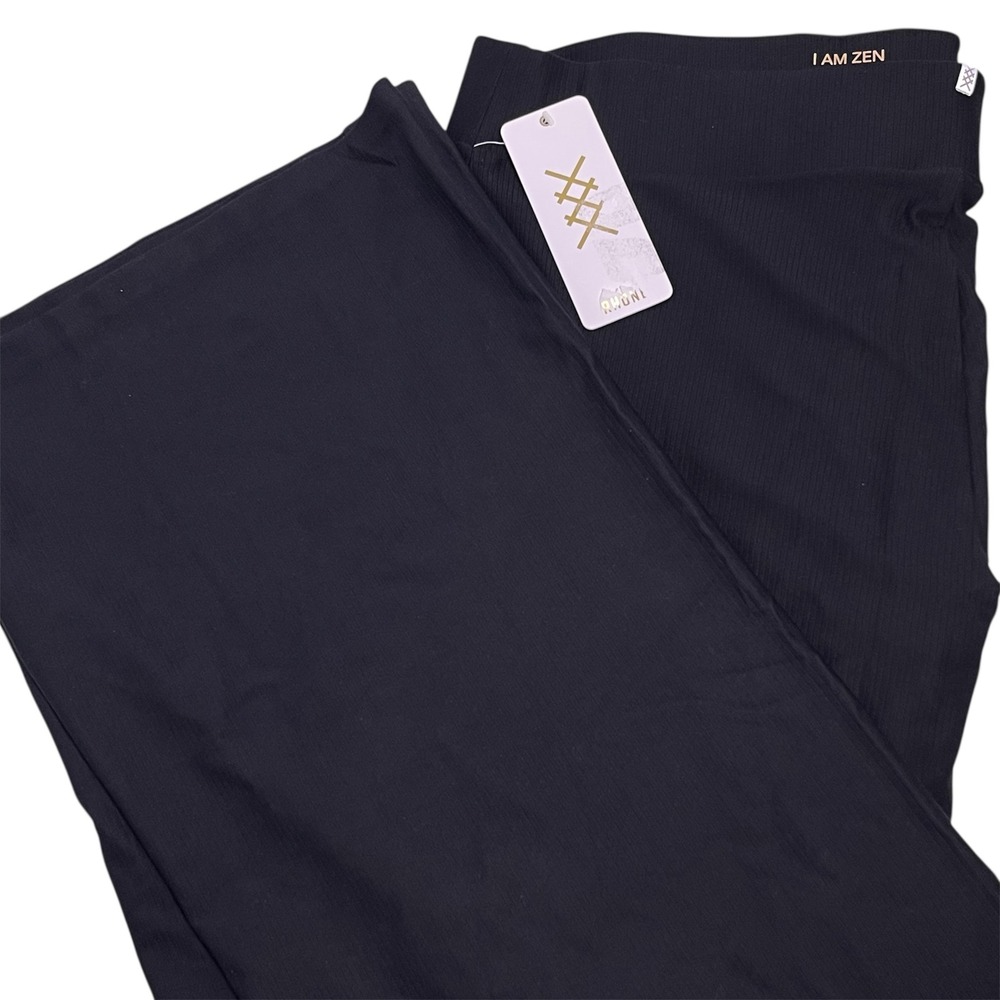 Rhone Women XXL Black Ripple‎ Sweatpant Straight Leg Goldfusion NWT NEW